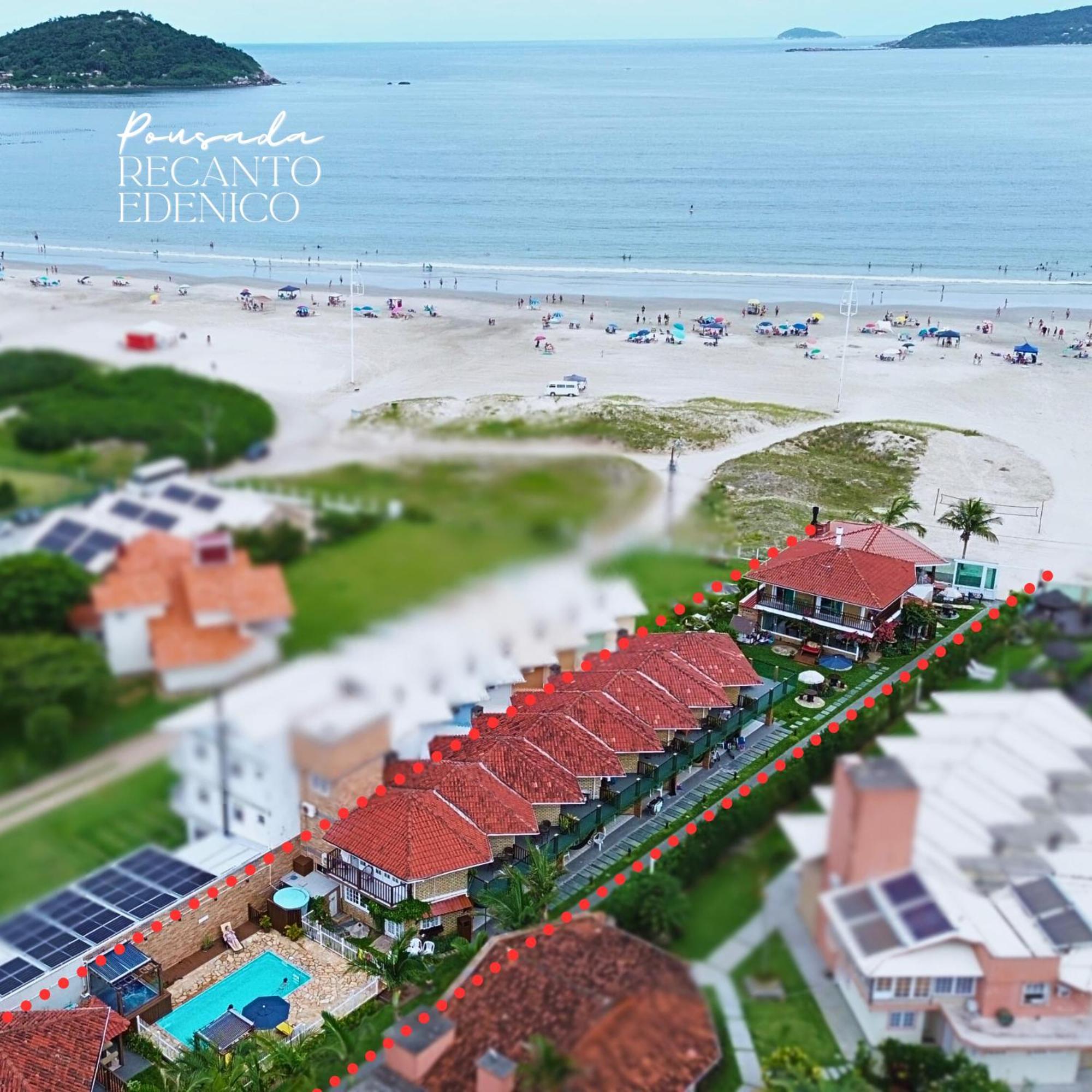 Pousada Recanto Edenico - A Beira Mar Da Praia Ponta Do Papagaio, Palhoca Sc Экстерьер фото
