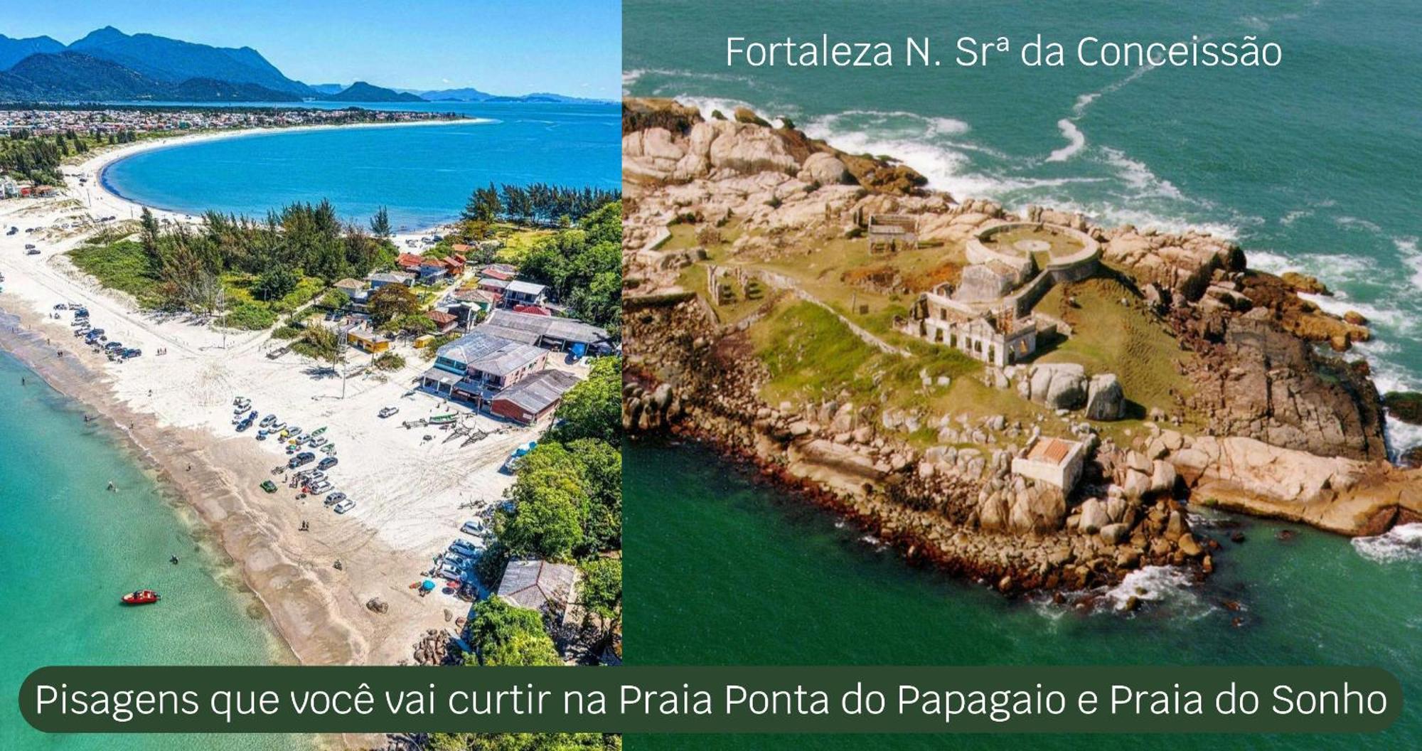 Pousada Recanto Edenico - A Beira Mar Da Praia Ponta Do Papagaio, Palhoca Sc Экстерьер фото