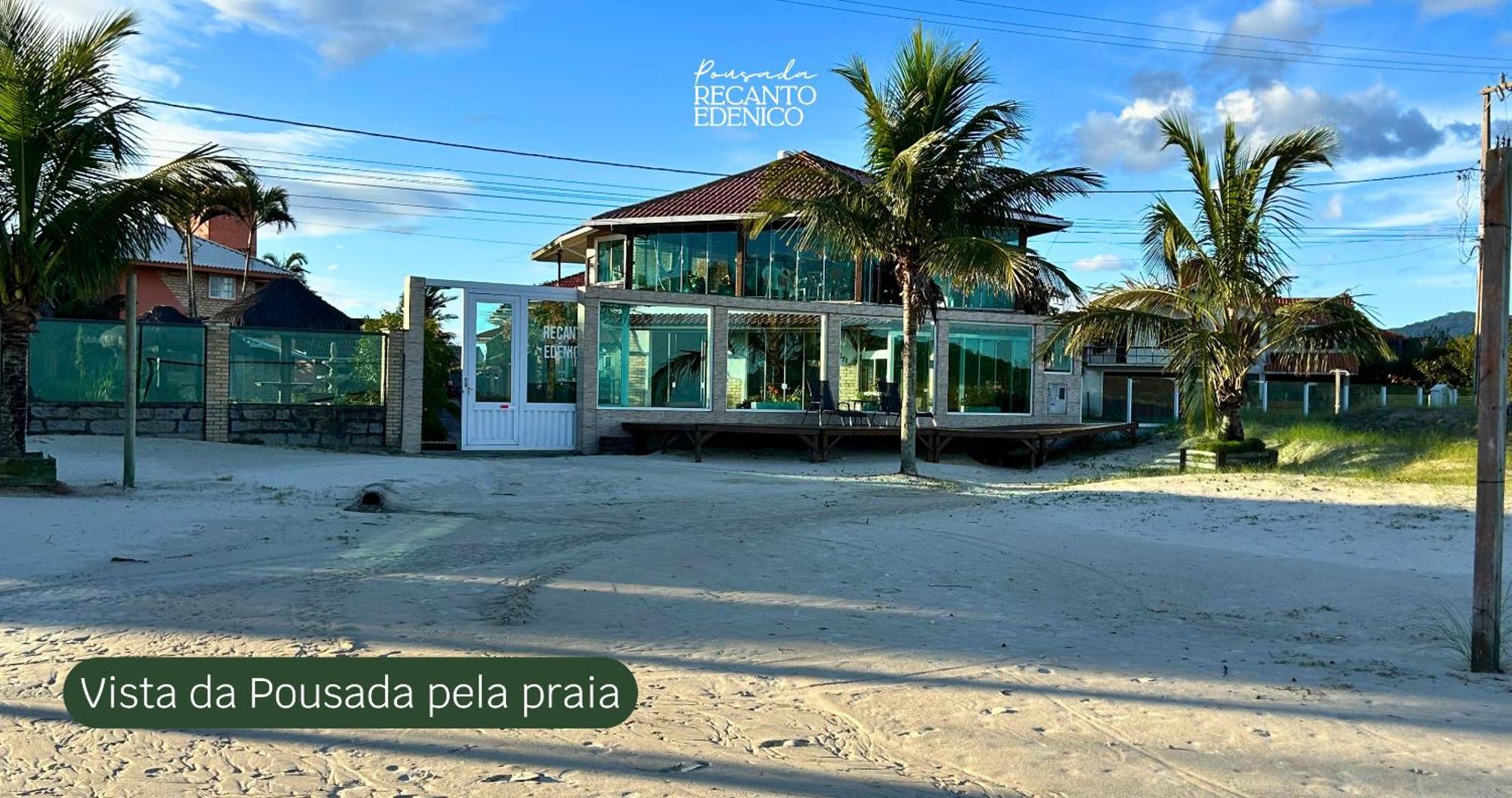 Pousada Recanto Edenico - A Beira Mar Da Praia Ponta Do Papagaio, Palhoca Sc Экстерьер фото